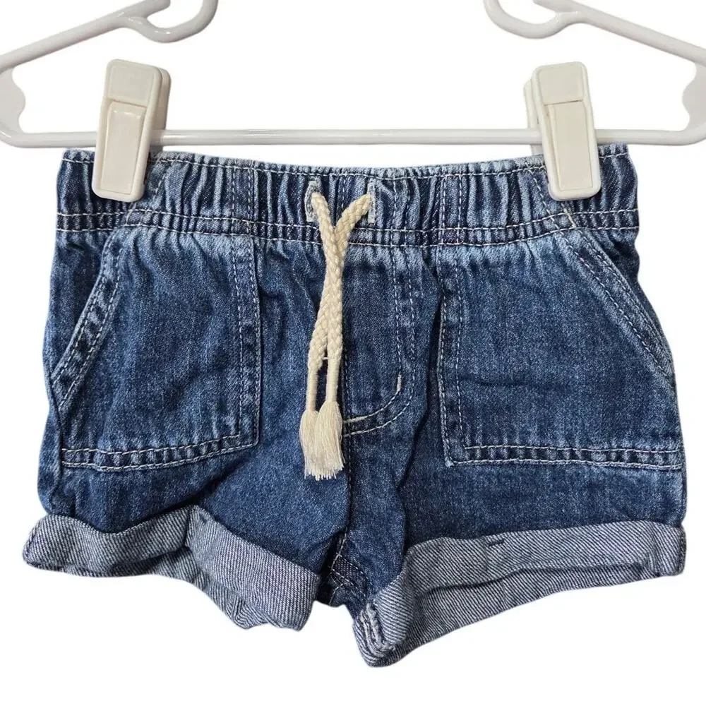 Cuffed Pull-On Denim Shorts - Cat & Jack - 18mo